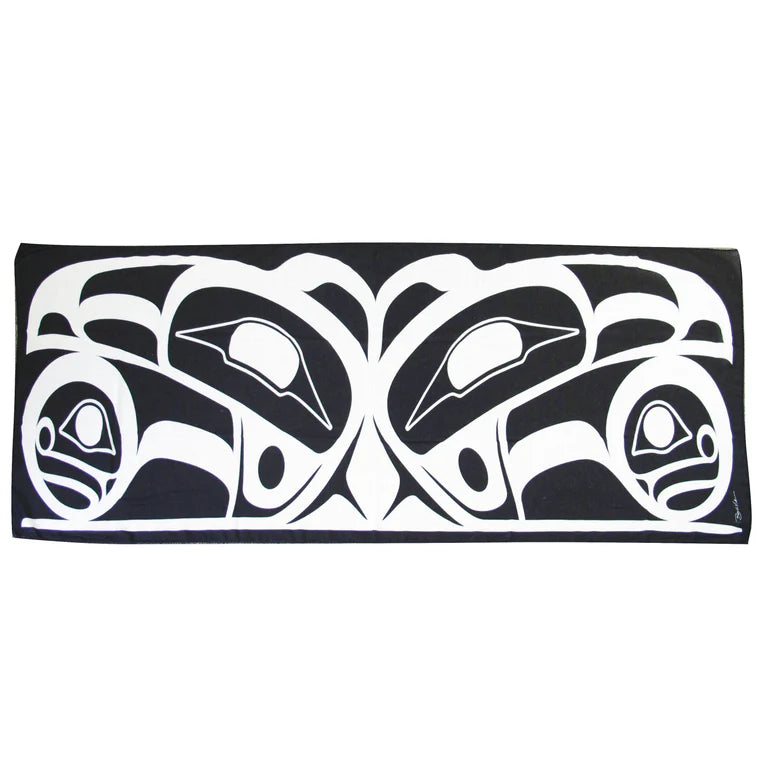 Indigenous Art Scarves - Raven