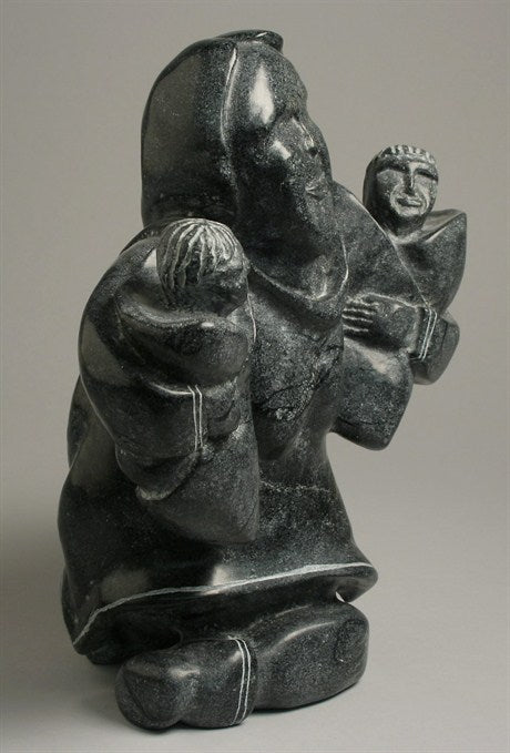 Inuit Carving - Mother & 2 Children