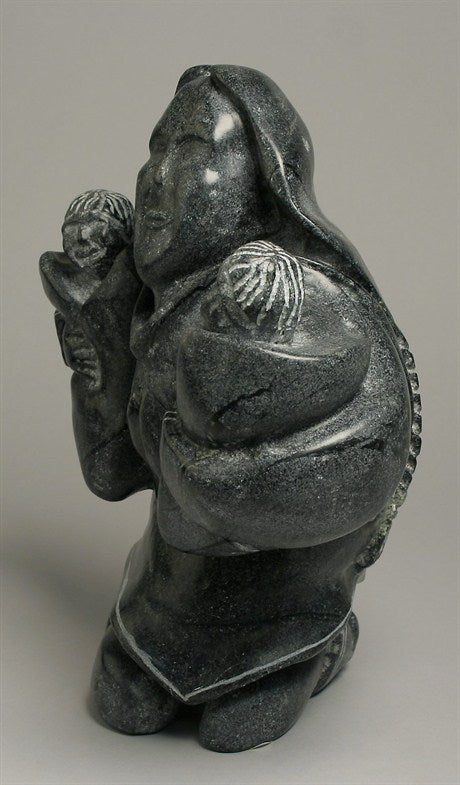 Inuit Carving - Mother & 2 Children