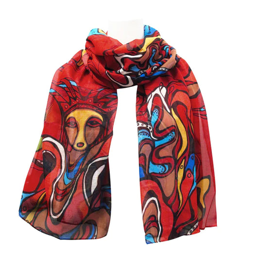 Indigenous Art Scarves - Pow Wow Dancer
