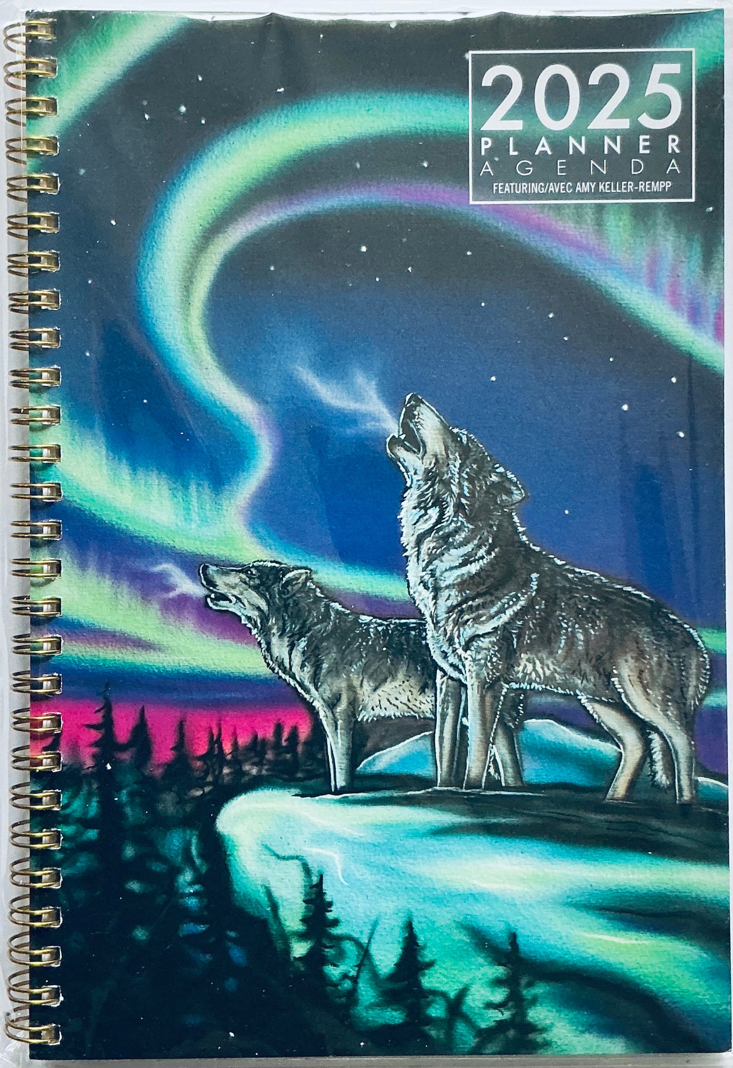 Weekly Planner 2025 - Sky Dance - Wolf Song