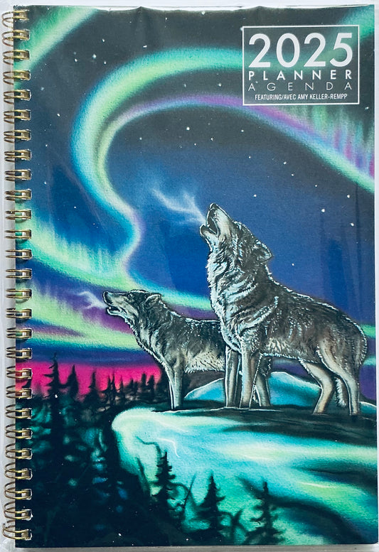Weekly Planner 2025 - Sky Dance - Wolf Song