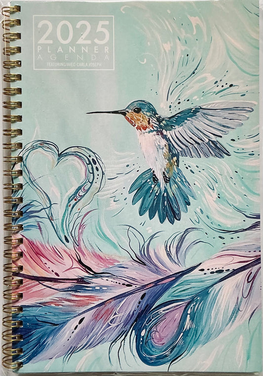 Weekly Planner 2025 - Hummingbird Feathers