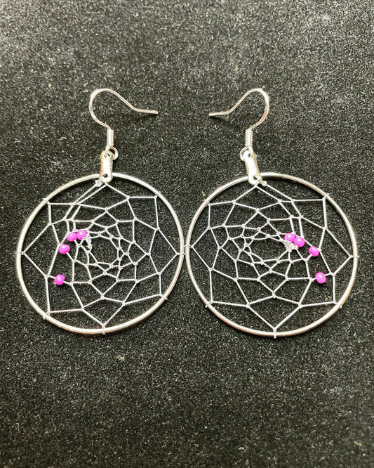 Earrings - Dream Catcher Pink