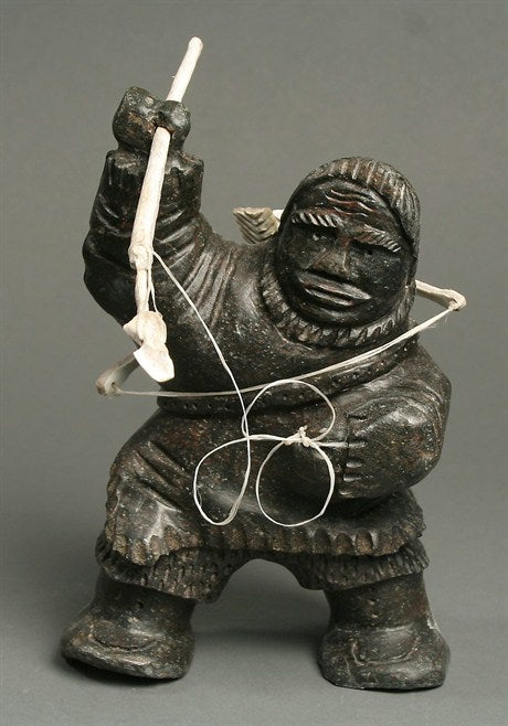 Inuit Carving - Man with Harpoon