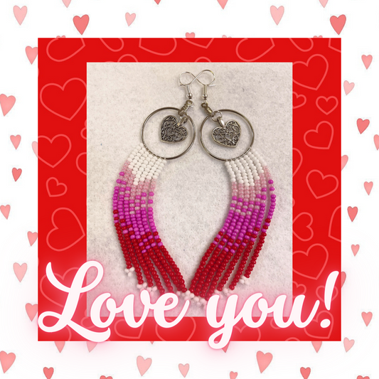 Earrings -- Love you